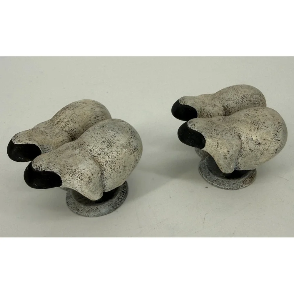 Demdaco Noahs Family Sheep Pair Figurine Resin Replacement Part 2004 Farm Animal